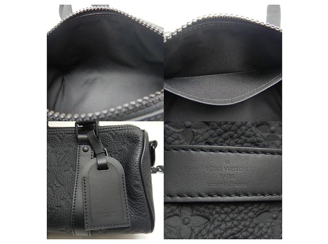 Louis Vuitton Monogram Taurillon Keepall Bandouliere 25 Bag Black - view 9