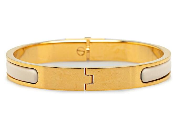 Hermès Hermes Mini Click Kelly Bangle Gold White - view 3