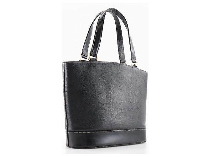 Borsa tote in pelle con logo Burberry nera Nero - vista 3