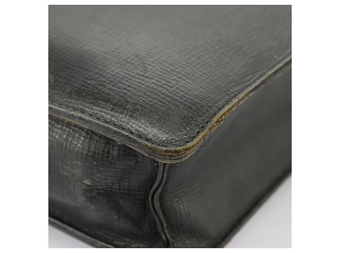 Autre Marque Borsa da lavoro Burberrys in pelle nera e oro Auth ti2374 Nero D'oro - vista 15