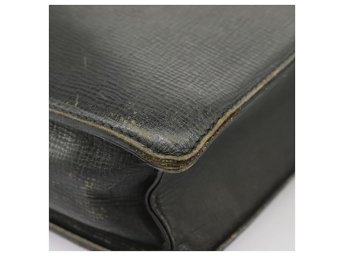 Autre Marque Borsa da lavoro Burberrys in pelle nera e oro Auth ti2374 Nero D'oro - vista 17