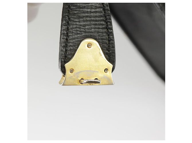 Autre Marque Borsa da lavoro Burberrys in pelle nera e oro Auth ti2374 Nero D'oro - vista 23