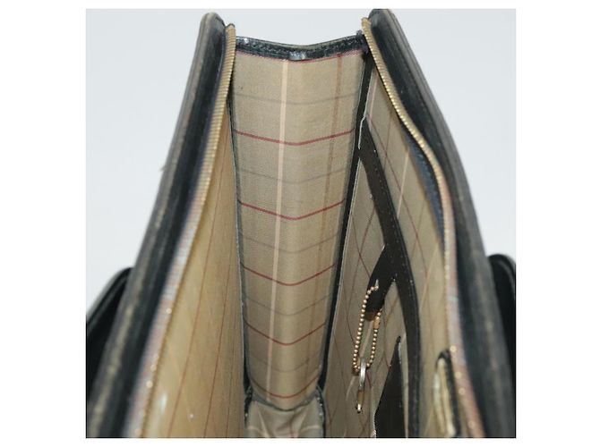 Autre Marque Borsa da lavoro Burberrys in pelle nera e oro Auth ti2374 Nero D'oro - vista 25