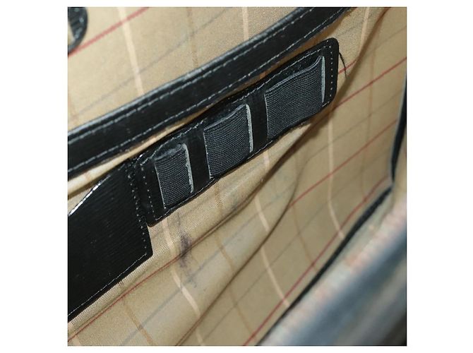 Autre Marque Borsa da lavoro Burberrys in pelle nera e oro Auth ti2374 Nero D'oro - vista 28