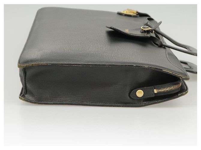 Autre Marque Borsa da lavoro Burberrys in pelle nera e oro Auth ti2374 Nero D'oro - vista 4
