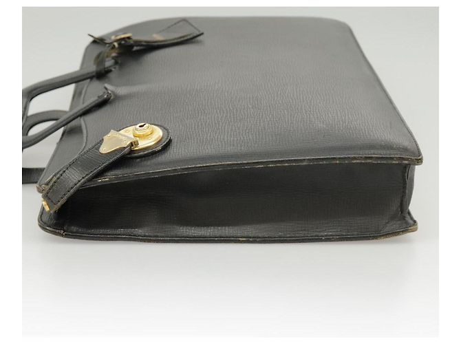 Autre Marque Borsa da lavoro Burberrys in pelle nera e oro Auth ti2374 Nero D'oro - vista 5