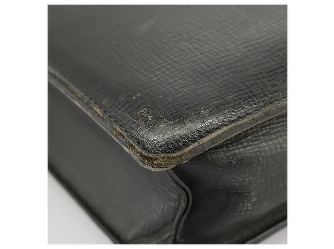 Autre Marque Borsa da lavoro Burberrys in pelle nera e oro Auth ti2374 Nero D'oro - vista 9