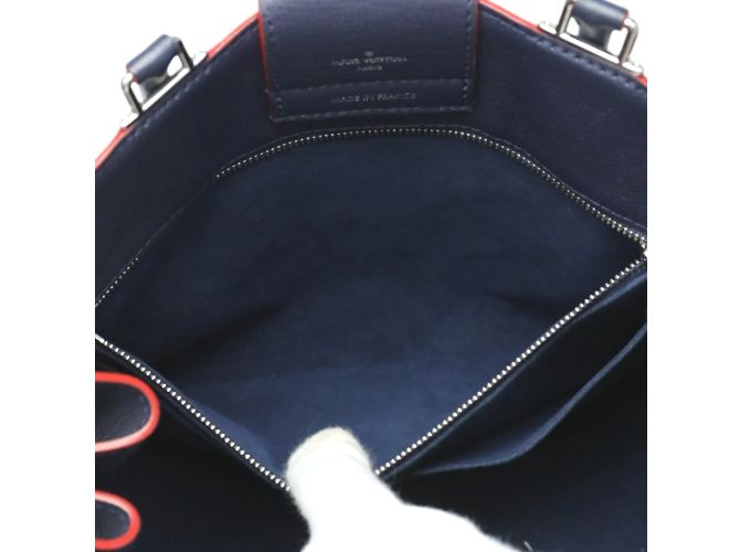 Borsa Louis Vuitton Rock Me Day Marine Rouge Rosso Blu navy - vista 13
