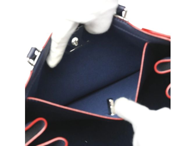 Borsa Louis Vuitton Rock Me Day Marine Rouge Rosso Blu navy - vista 14