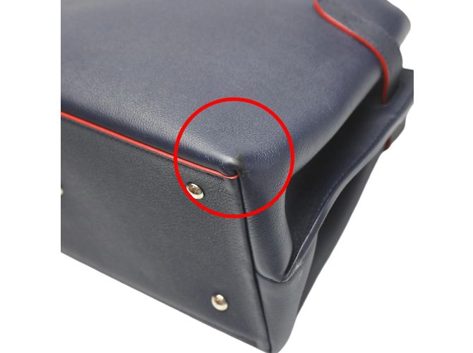 Borsa Louis Vuitton Rock Me Day Marine Rouge Rosso Blu navy - vista 9