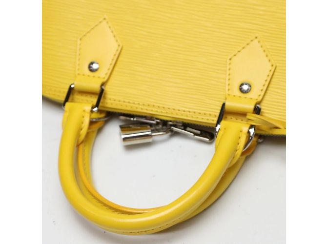 Borsa Epi Alma Louis Vuitton in Citron D'oro - vista 10