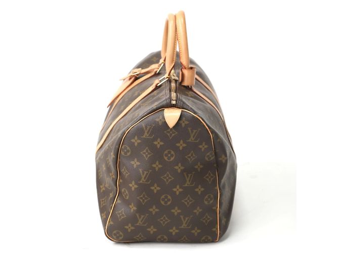 Keepall Borsa Boston Monogram Louis Vuitton Marrone - vista 3