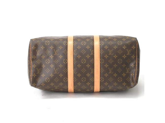 Keepall Borsa Boston Monogram Louis Vuitton Marrone - vista 5