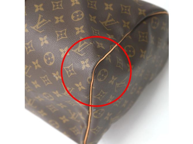 Keepall Borsa Boston Monogram Louis Vuitton Marrone - vista 7