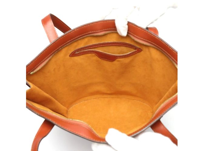 Borsa tote in pelle Epi Louis Vuitton Marrone - vista 15