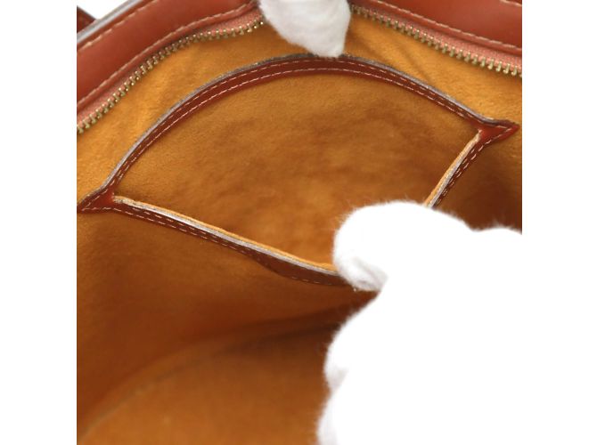 Borsa tote in pelle Epi Louis Vuitton Marrone - vista 16