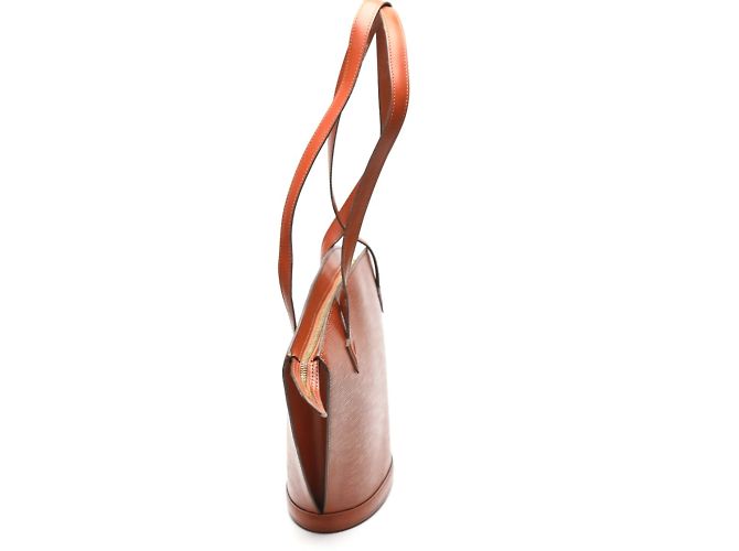 Borsa tote in pelle Epi Louis Vuitton Marrone - vista 4