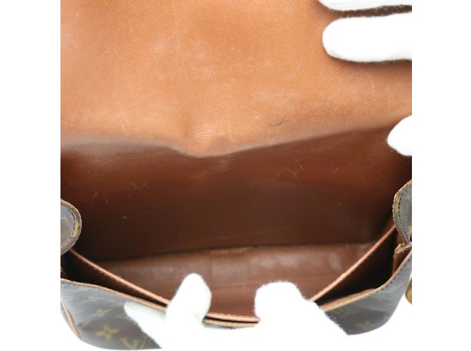 Louis Vuitton Monogram Shoulder Bag Brown - view 16