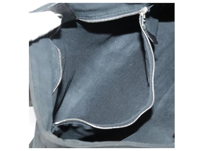 Troca Hermès HERMES Horizontale PM Handtasche aus schwarzem Canvas mit Silber authentisch kk380 - Ansicht 12