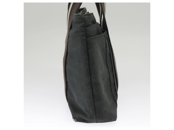 Troca Hermès HERMES Horizontale PM Handtasche aus schwarzem Canvas mit Silber authentisch kk380 - Ansicht 4