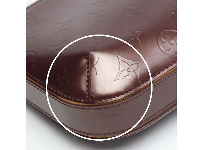 Borsa a mano Monogram Mat Louis Vuitton Rosso Porpora Monogramma - vista 7