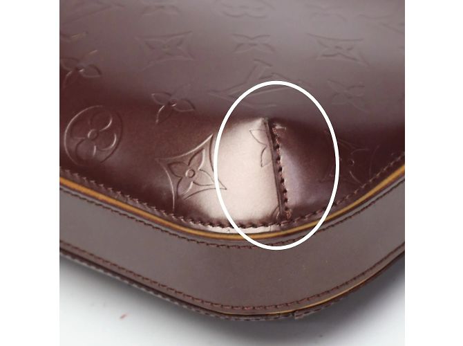 Borsa a mano Monogram Mat Louis Vuitton Rosso Porpora Monogramma - vista 8