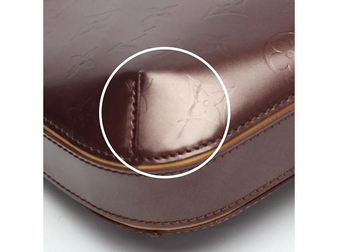 Borsa a mano Monogram Mat Louis Vuitton Rosso Porpora Monogramma - vista 9