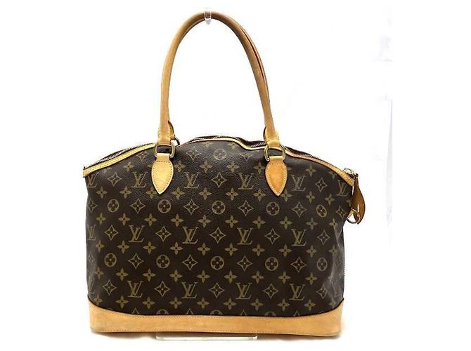 Louis Vuitton Monogram Lockit Horizontale Tote Tasche Braun - Ansicht 2