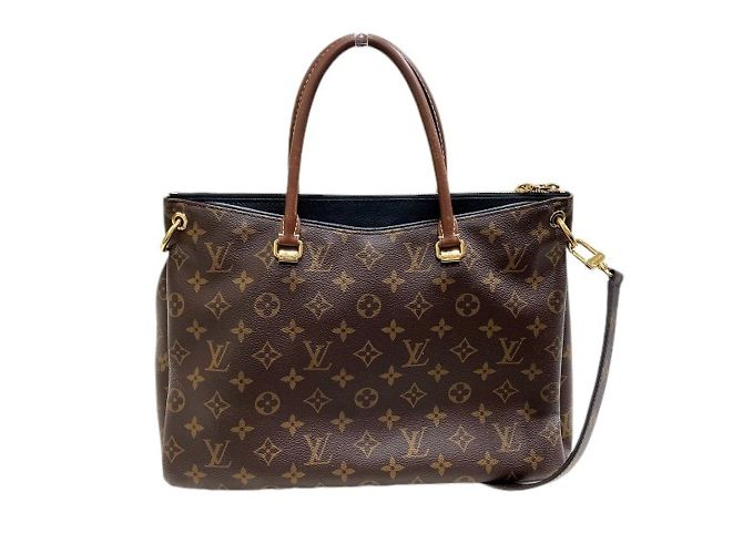 Borsa a Spalla Louis Vuitton Monogram Pallas M41064 Nero - vista 2