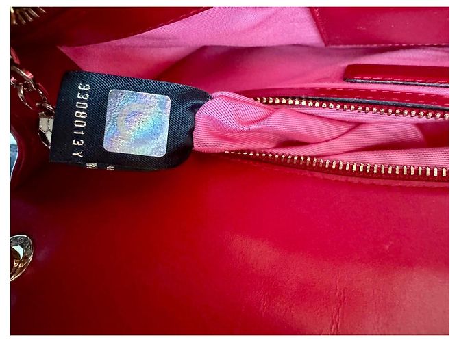 Borsa a mano Bulgari Serpenti in pelliccia rossa Rosso - vista 9