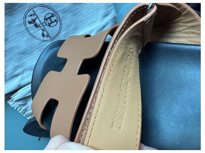 Sandali Hermès Cyprus Marrone Chiaro Pelliccia 43 - vista 4