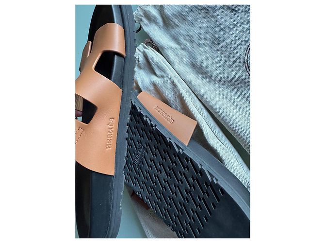 Sandali Hermès Cyprus Marrone Chiaro Pelliccia 43 - vista 7