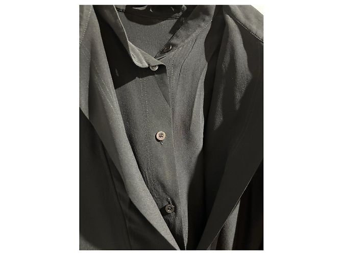 GUCCI Tops T.Internacional M Seda Negro - vista 3