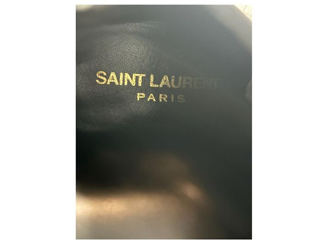 SAINT LAURENT Ankle boots T.EU 38 Leather Black - view 9