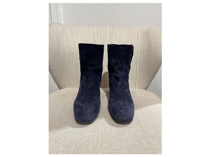 Stivaletti SARTORE T.EU 38 Camoscio Blu - vista 2