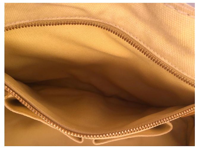 Borsa tote in denim Canapa gialla di Prada Giallo - vista 17