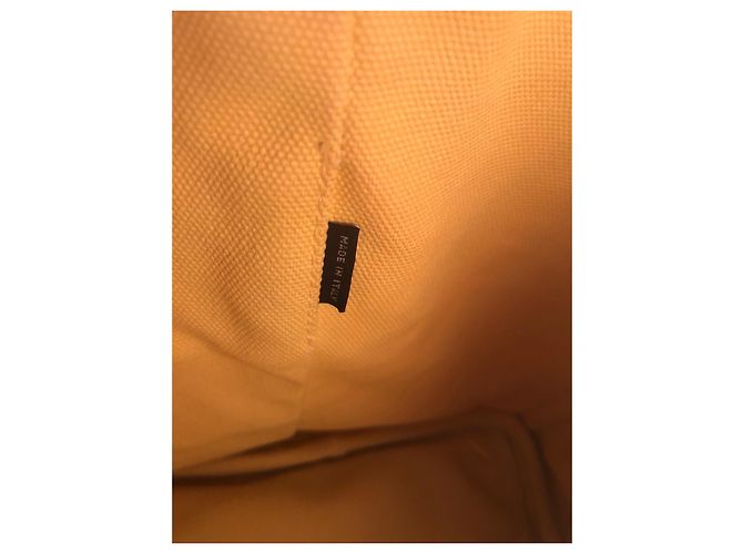 Borsa tote in denim Canapa gialla di Prada Giallo - vista 19