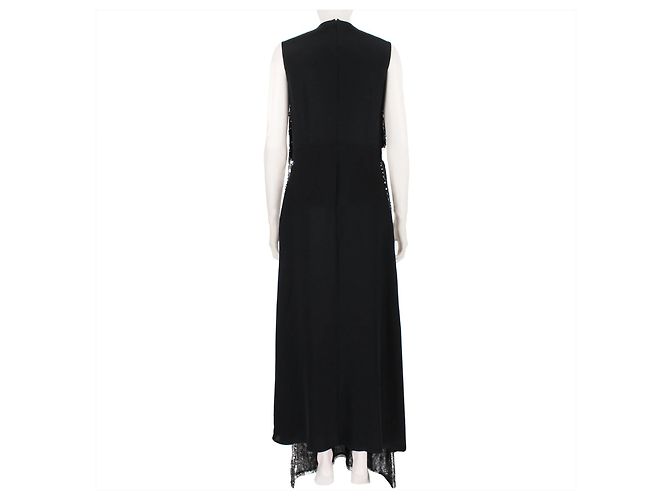 Stella Mc Cartney Stella McCartney Sequin Front Double-Layer Dress Black Silver hardware - view 6