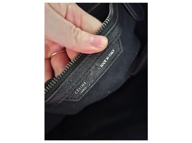 Luggage Céline Borsa da viaggio a spalla Celine in pelle nera Nero - vista 16