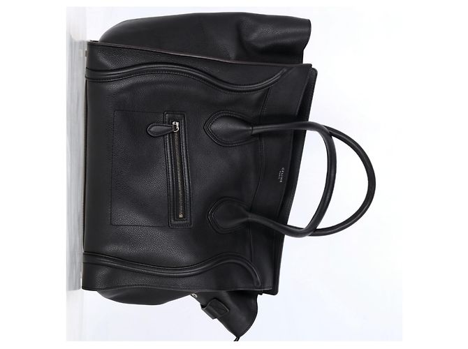 Luggage Céline Borsa da viaggio a spalla Celine in pelle nera Nero - vista 9