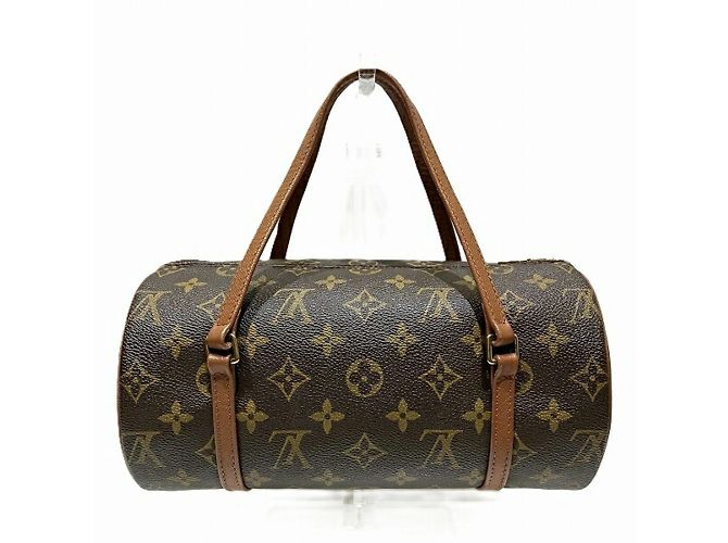 Borsa Louis Vuitton Monogram Old Papillon 26 Marrone - vista 2