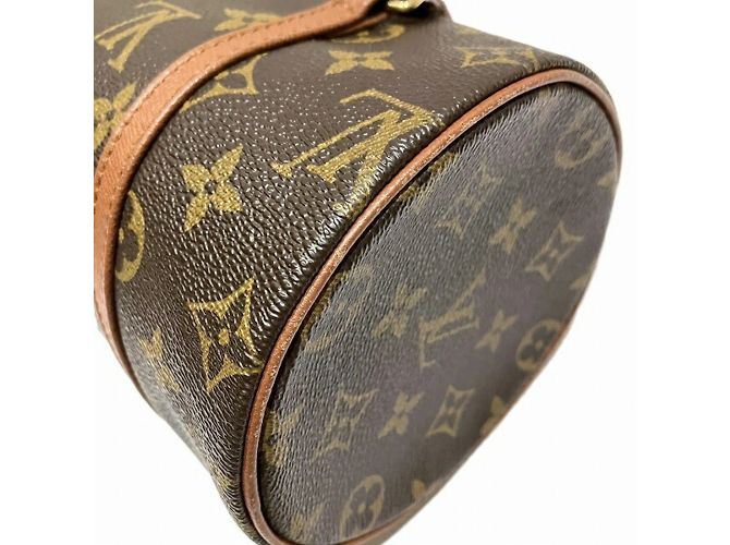 Borsa Louis Vuitton Monogram Old Papillon 26 Marrone - vista 4
