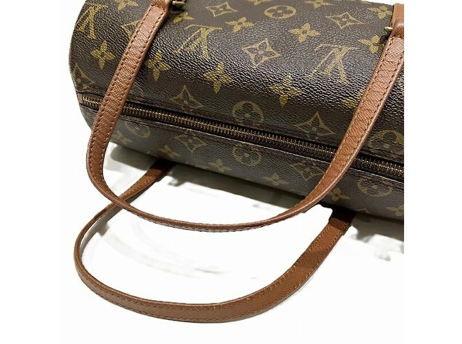 Borsa Louis Vuitton Monogram Old Papillon 26 Marrone - vista 9