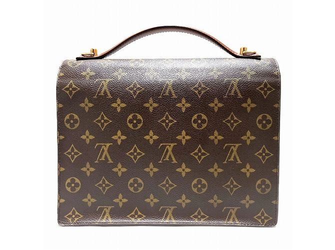 Bolso Louis Vuitton Monogram Monceau 28 Castaño - vista 2