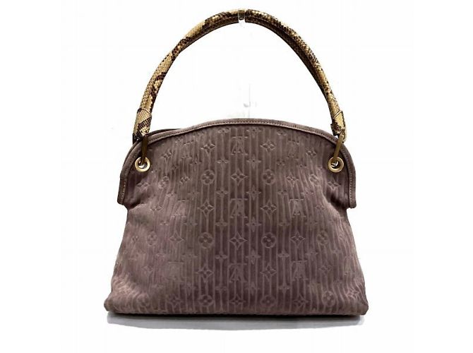 Borsa Whisper PM in suede Monogram Louis Vuitton Porpora - vista 2
