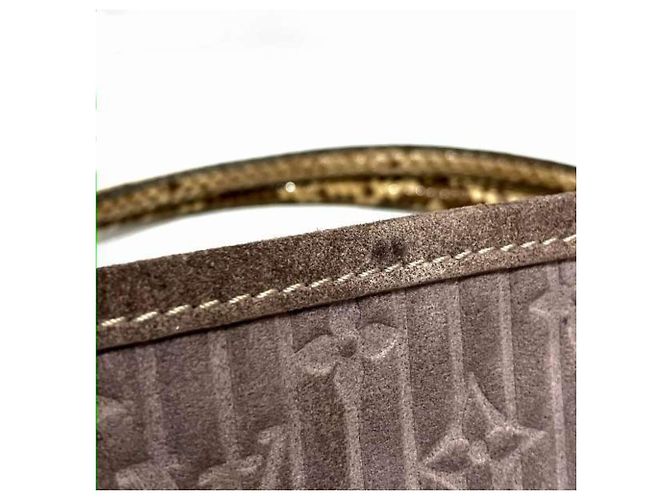 Borsa Whisper PM in suede Monogram Louis Vuitton Porpora - vista 8