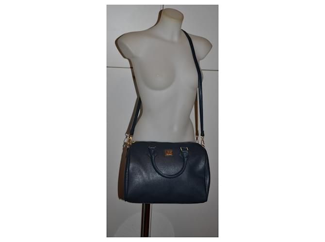 Borsa a mano Guy Laroche in ecopelle blu - vista 3