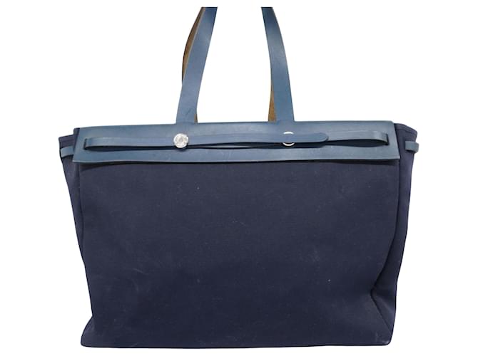 Hermès Herbag Azul marino - vista 2