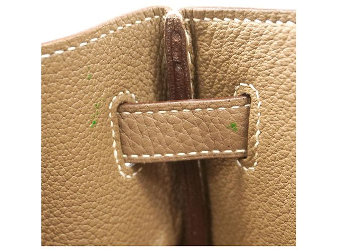 Hermès Borsa Hermes Birkin 40 in Grigio Etoupe Taupe - vista 12
