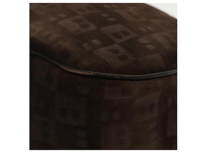 BALLY Borsa a Spalla in Pelle Scamosciata Marrone Argento Auth ti2290 - vista 16